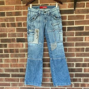 Vintage Guess patch embellished Jeans